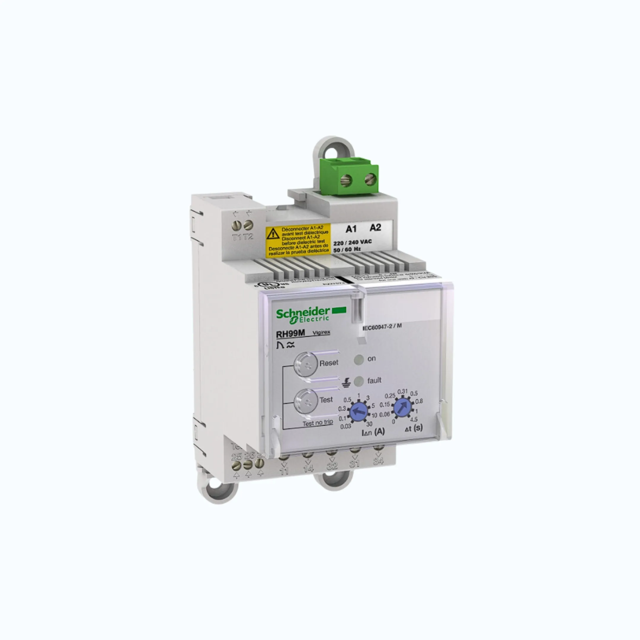 Gambar Schneider Tegangan Supply-RH 99M (DIN-Rail mount)- 380/415 VAC 50/60 Hz - 56174