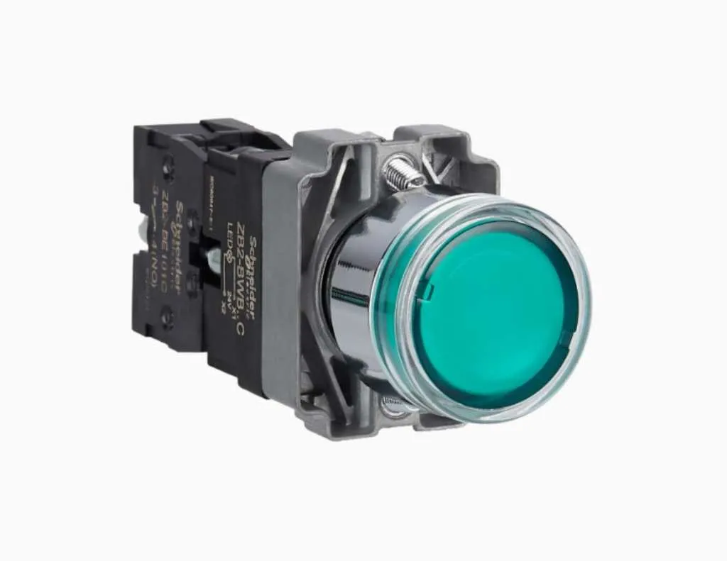 Gambar Schneider Illuminated Modular Push Button IP65 Hijau-XB2BW33B1C