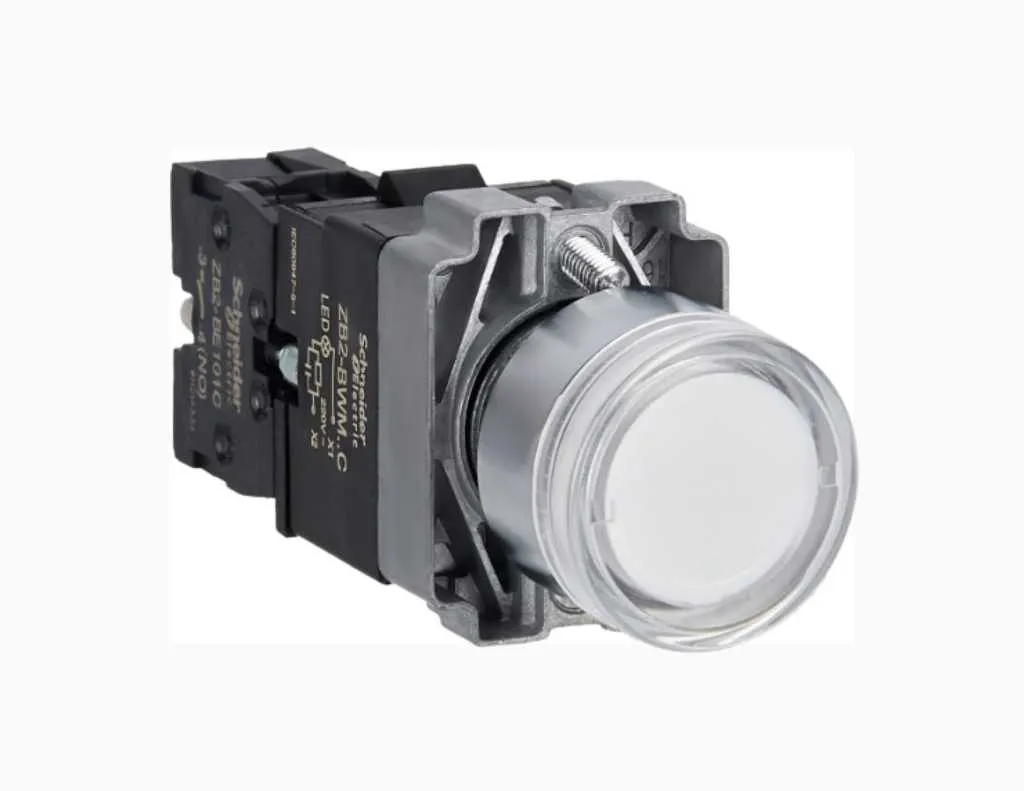 Gambar Schneider Illuminated Modular Push Button IP65 Putih-XB2BW31M1C