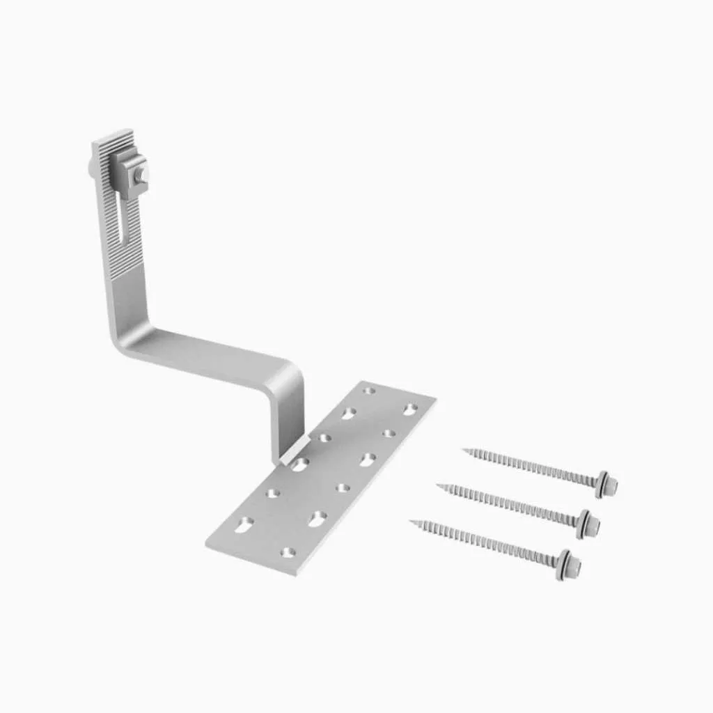 Gambar Clenergy PV ezRack SolarRoof Tile Interface with Tile Hook