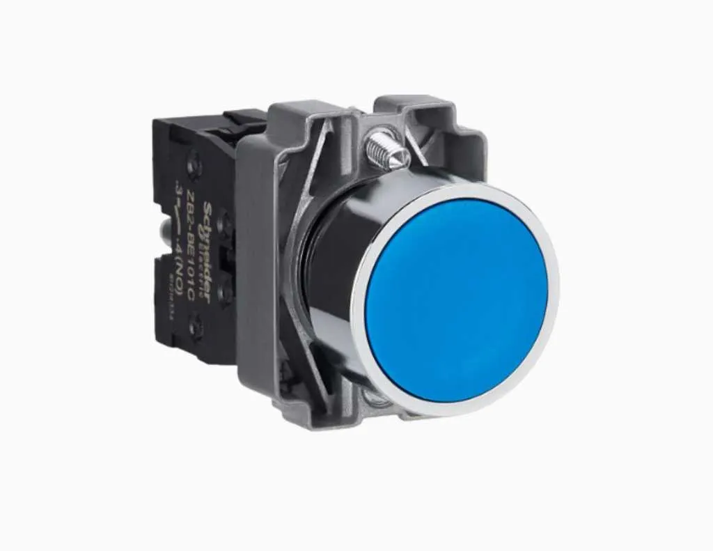 Gambar Schneider Modular Push Button IP65 Biru-XB2BA61C