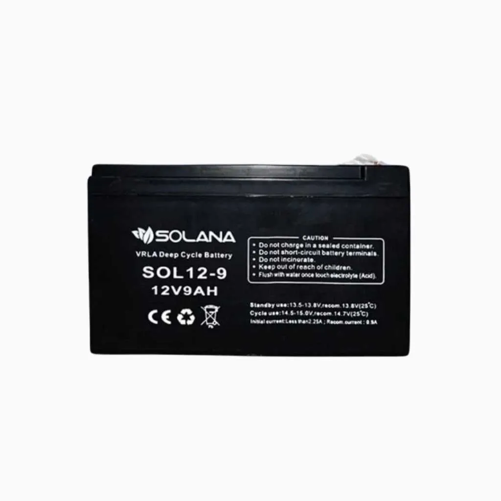 Gambar SOLANA - Battery - VRLA - 9AH - 12 Volt