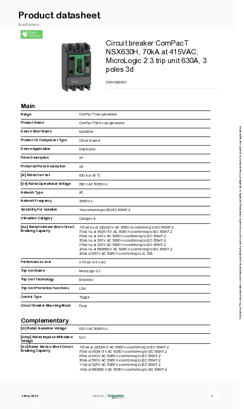 Gambar Schneider Kontak Bantu -Auxiliary Switch / Alarm Switch (AX/AL)- EZEAXAL
