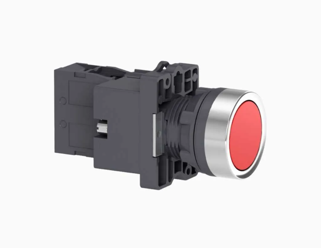 Gambar Schneider Push Button, IP54 Merah-XA2EW34M2